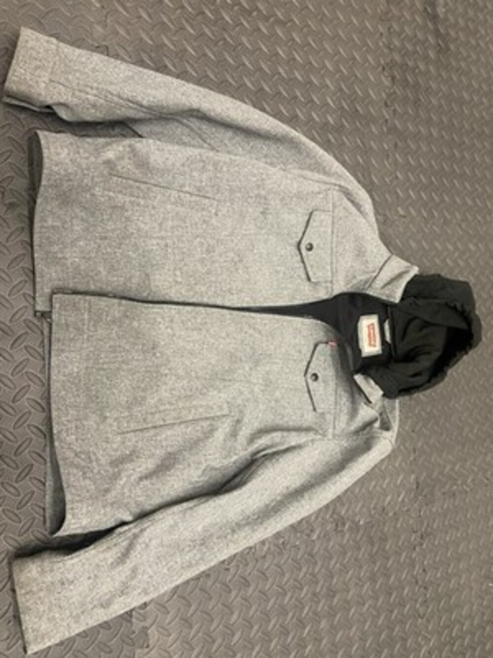 Levi's Gray Men's Zip Up Jacket Size XL Long Sleeve Chest Pockets.